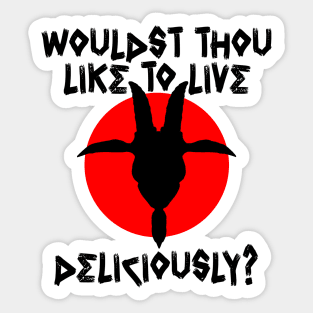 Live Deliciously (Light Shirts) Sticker